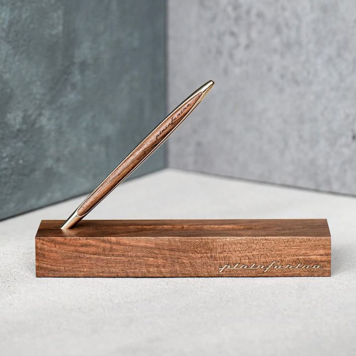 Pininfarina Cambiano Luxury Ethergraf – Stylus  with Ethergraf® Metal Alloy Tip and Solid Wood Desk Stand