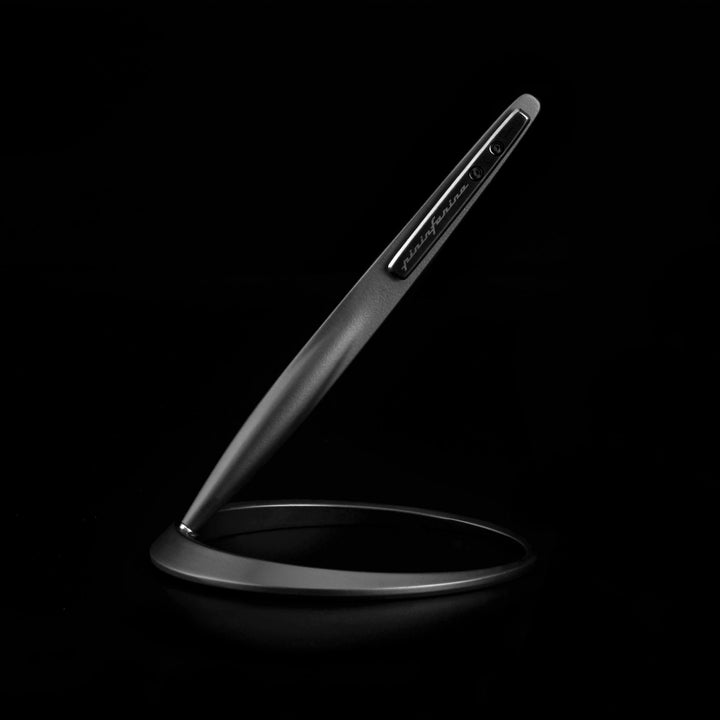 Pininfarina Space Ethergraf – Inkless Stylus with Circular Aluminum Desk Base