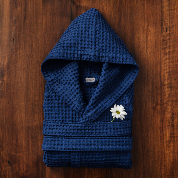 Accappatoio Nido d'ape con cappuccio