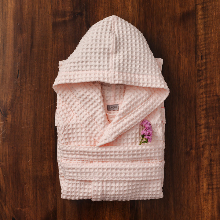 Accappatoio Nido d'ape con cappuccio