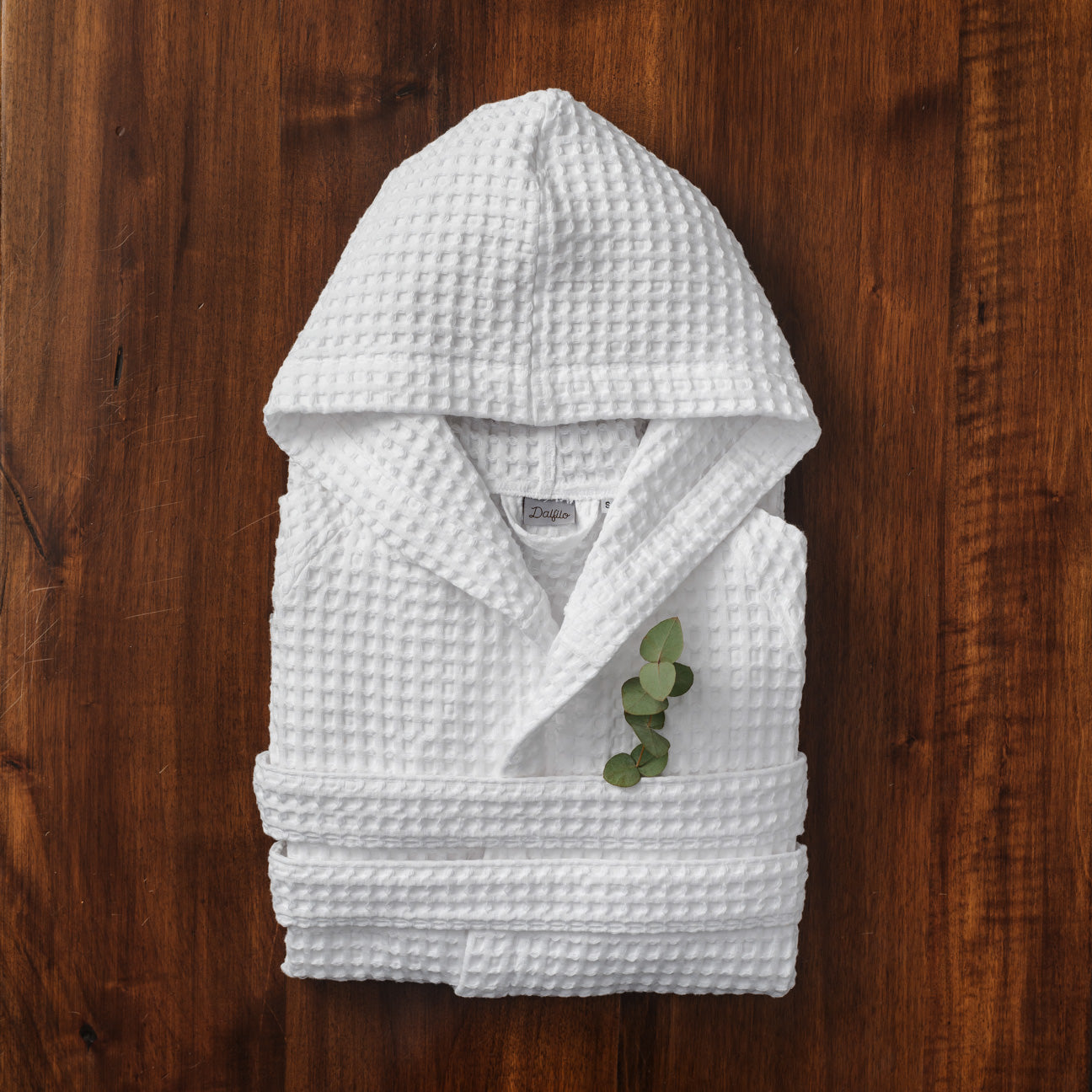 Accappatoio Nido d'ape con cappuccio