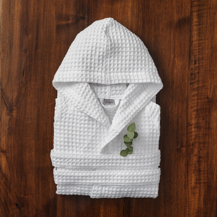 Accappatoio Nido d'ape con cappuccio