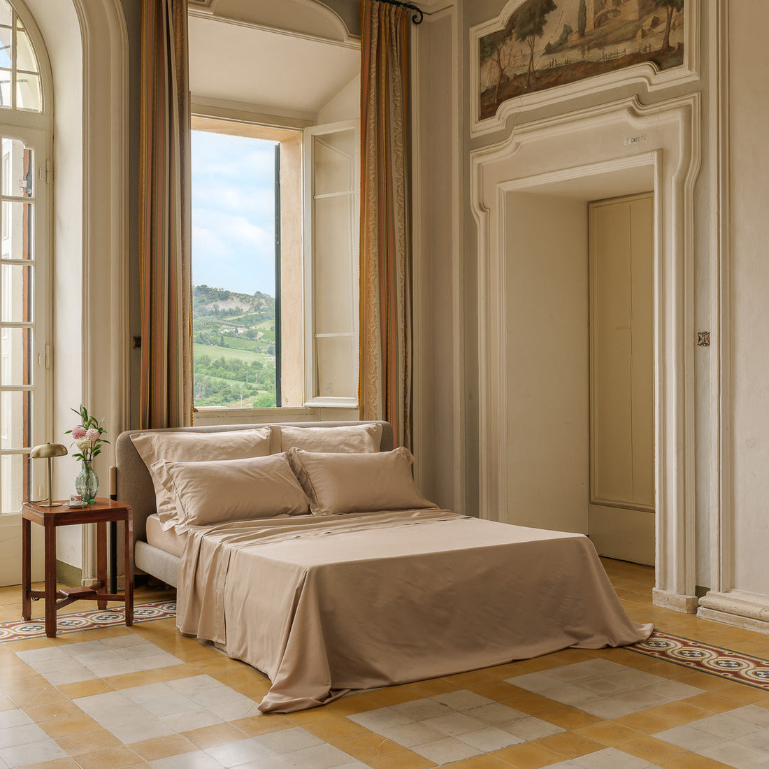 Lenzuolo sopra in raso