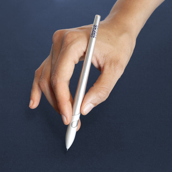 Sostanza Ink Silver Oracle Red Bull Racing – Anodized Silver Aluminum Ballpoint Pen