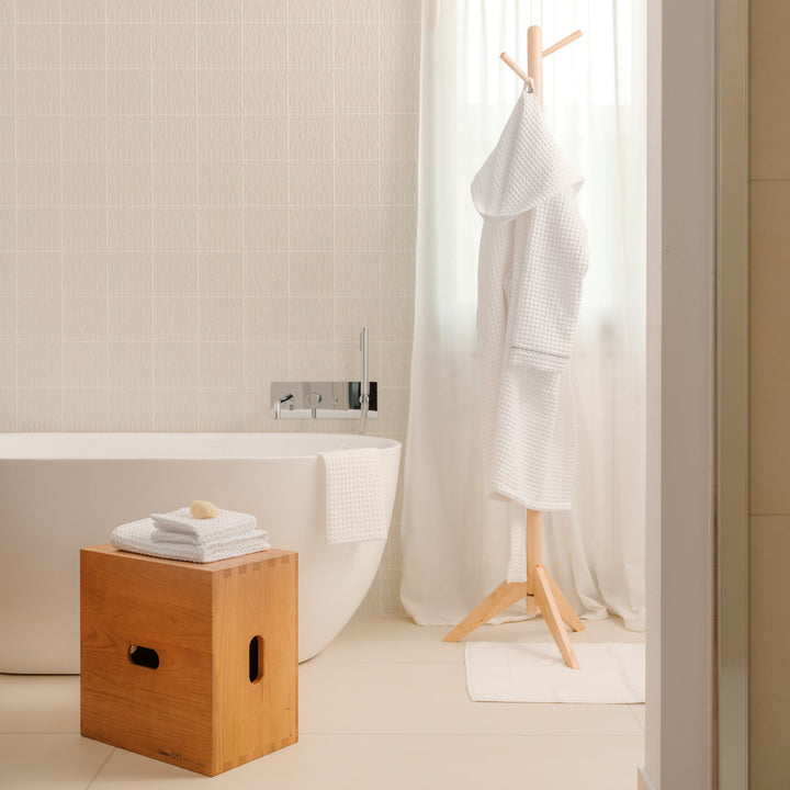 Accappatoio Nido d'ape con cappuccio