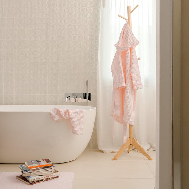 Accappatoio Nido d'ape con cappuccio