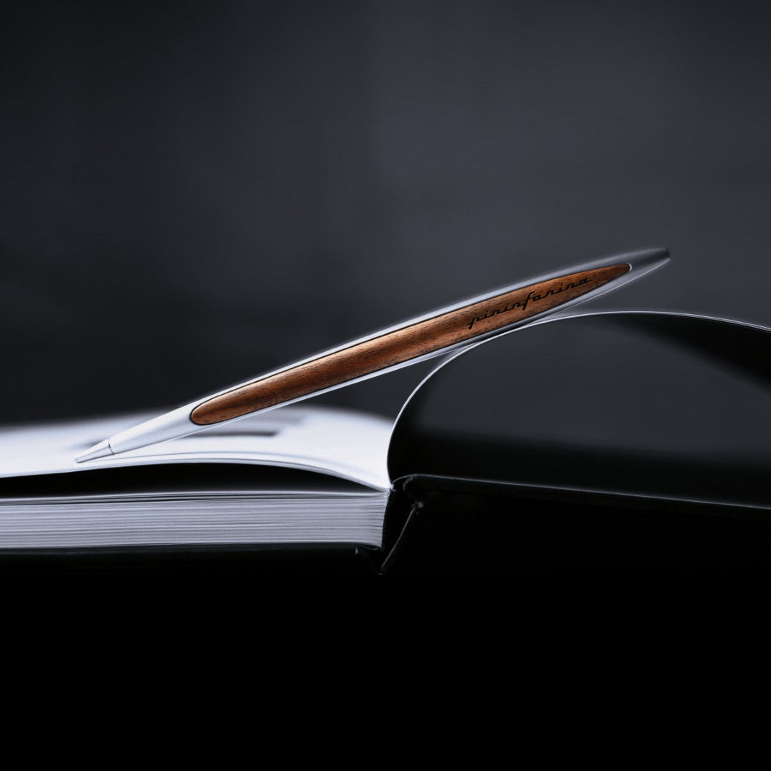 Pininfarina Cambiano Classic Ethergraf – Stylus with Ethergraf® Metal Alloy Nib and Solid Wood Desk Stand