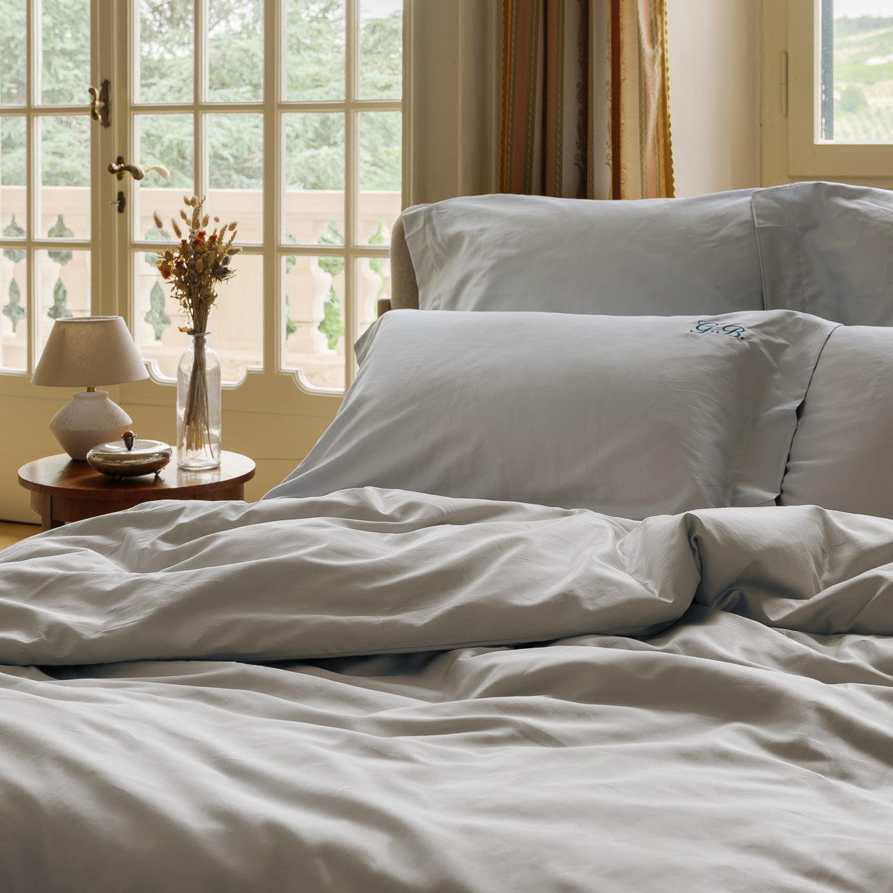 Satin Pillowcases with Three Ruffles DACH