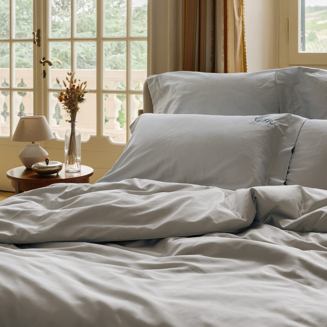 Satin Pillowcases with Three Ruffles DACH