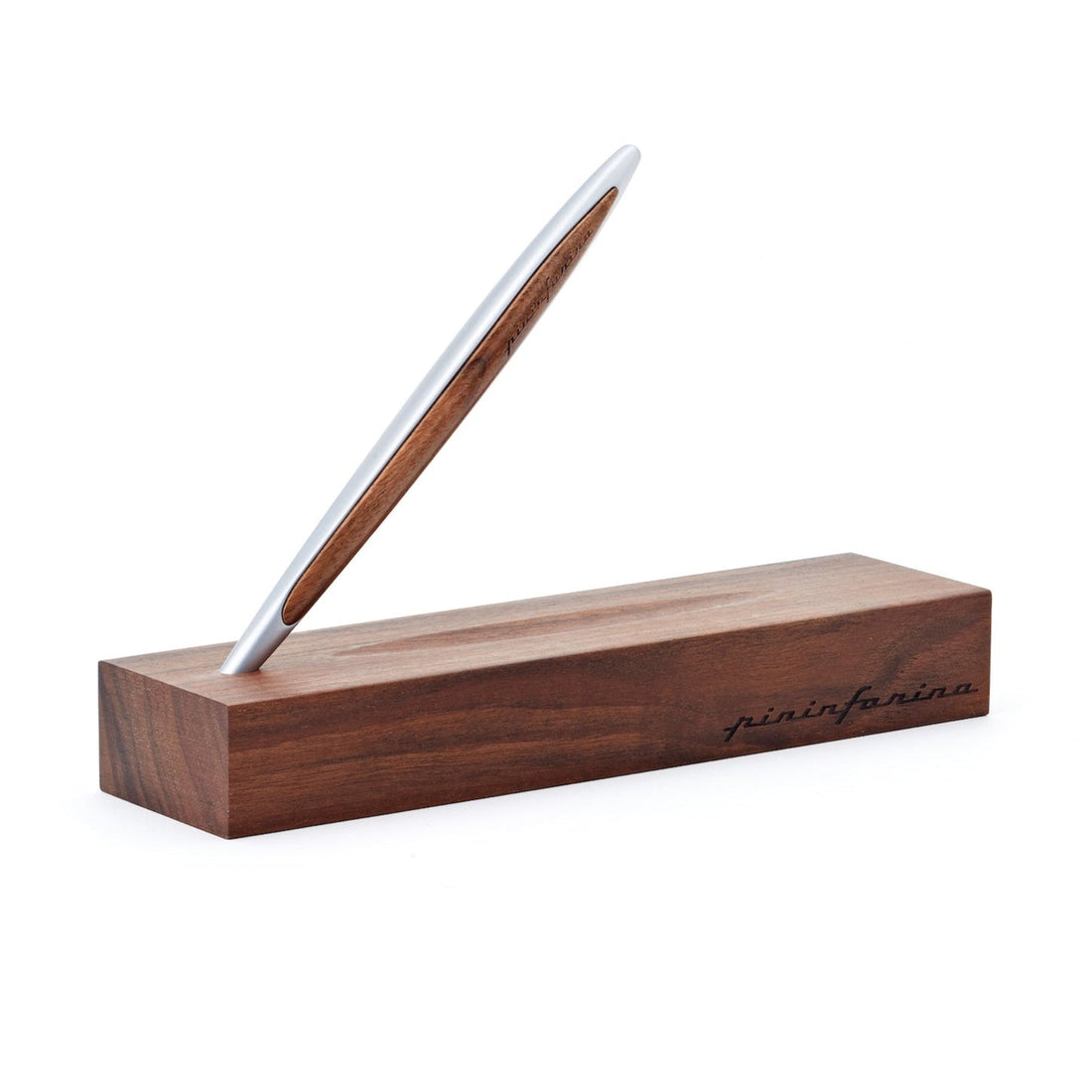 Pininfarina Cambiano Classic Ethergraf – Stylus with Ethergraf® Metal Alloy Nib and Solid Wood Desk Stand