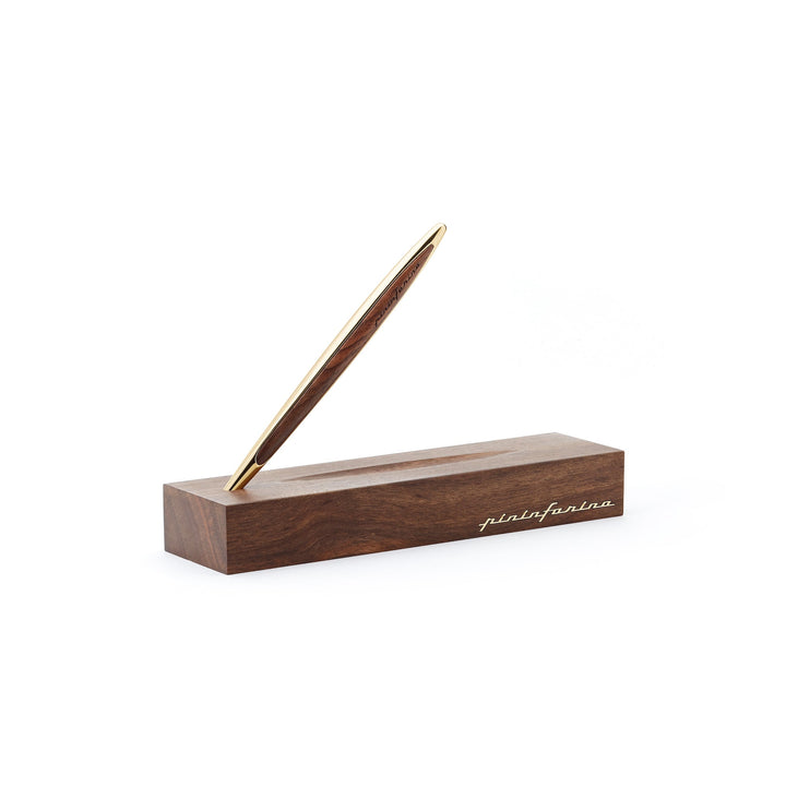 Pininfarina Cambiano Luxury Ethergraf – Stylus  with Ethergraf® Metal Alloy Tip and Solid Wood Desk Stand