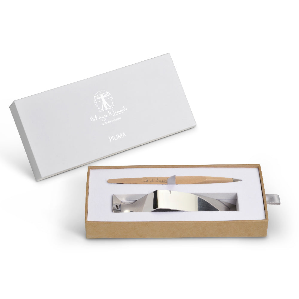 Forever Piuma Leonardo 500th – Wooden Stylus and Stainless steel Base