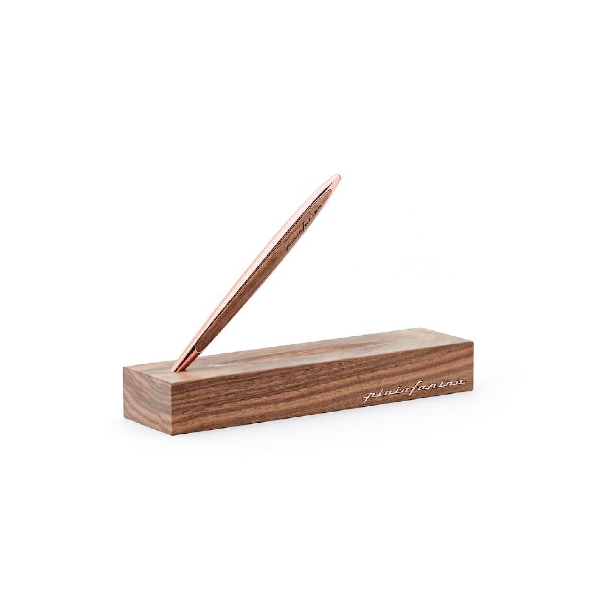 Pininfarina Cambiano Luxury Ethergraf – Stylus  with Ethergraf® Metal Alloy Tip and Solid Wood Desk Stand