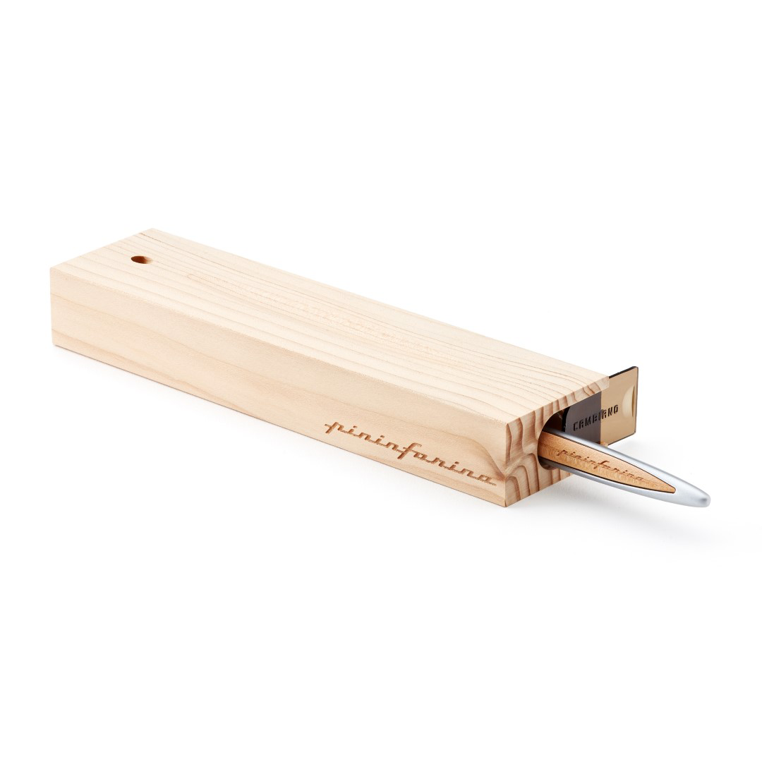 Pininfarina Cambiano Classic Ethergraf – Stylus with Ethergraf® Metal Alloy Nib and Solid Wood Desk Stand