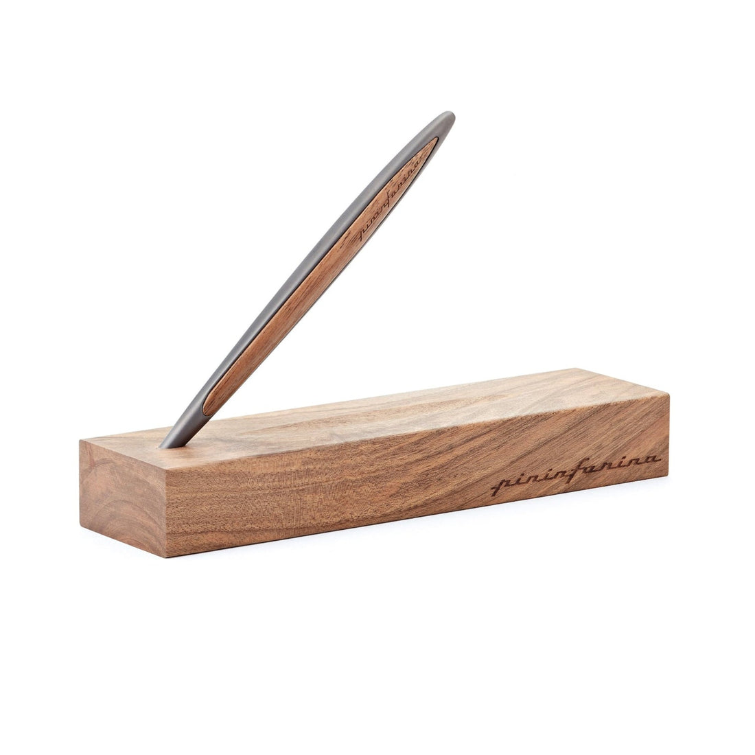 Pininfarina Cambiano Classic Ethergraf – Stylus with Ethergraf® Metal Alloy Nib and Solid Wood Desk Stand