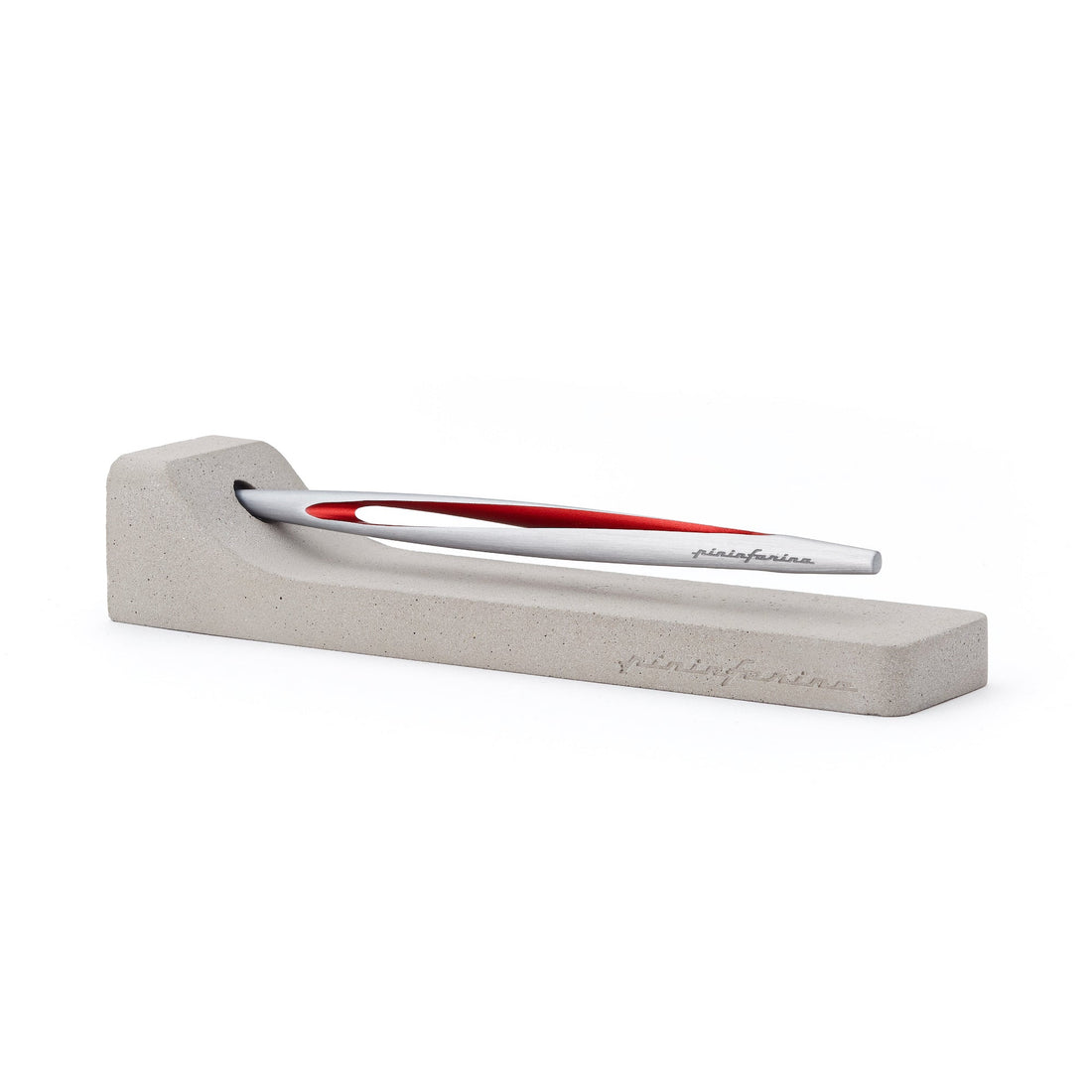 Pininfarina Aero Ethergraf – Inkless Stylus with Raw Concrete Desk Stand
