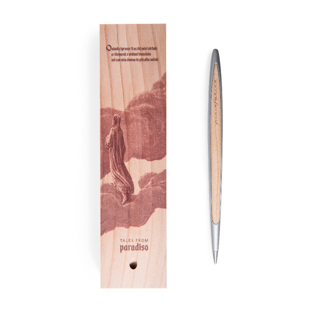 Pininfarina Cambiano Dante 700th – Commemorative Stylus  and wood stand