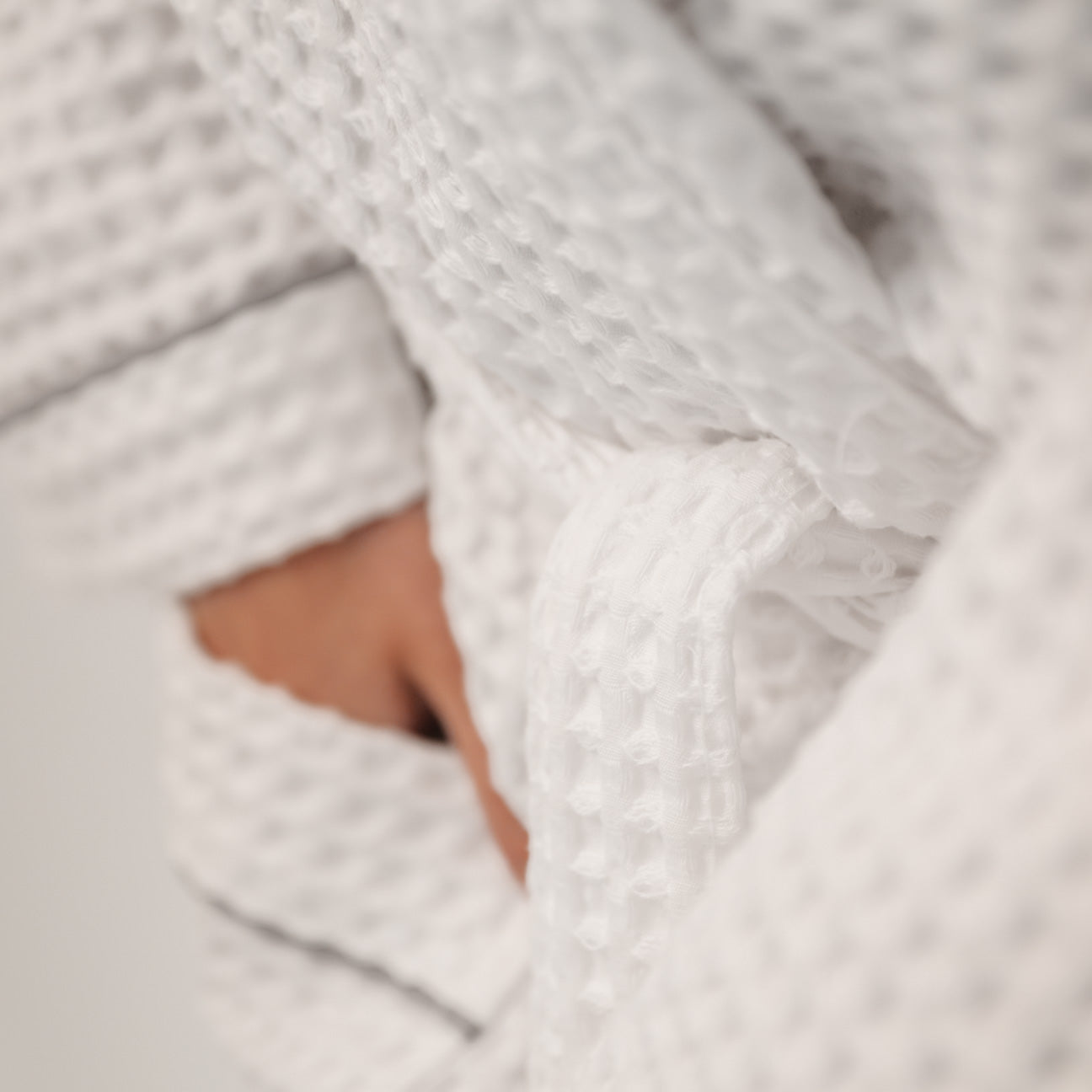 Accappatoio Nido d'ape con cappuccio