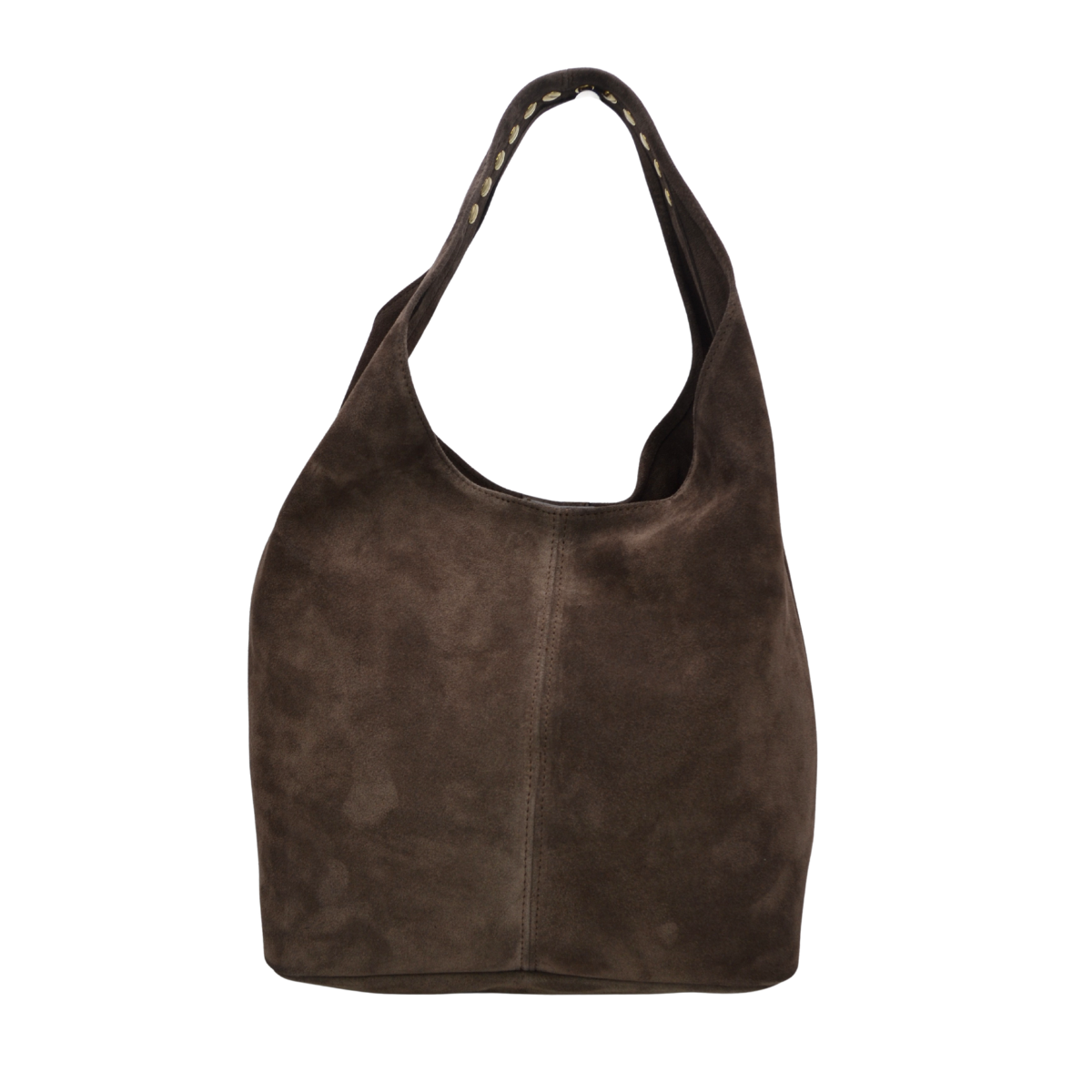 Ines - Borchie Camoscio Castagno