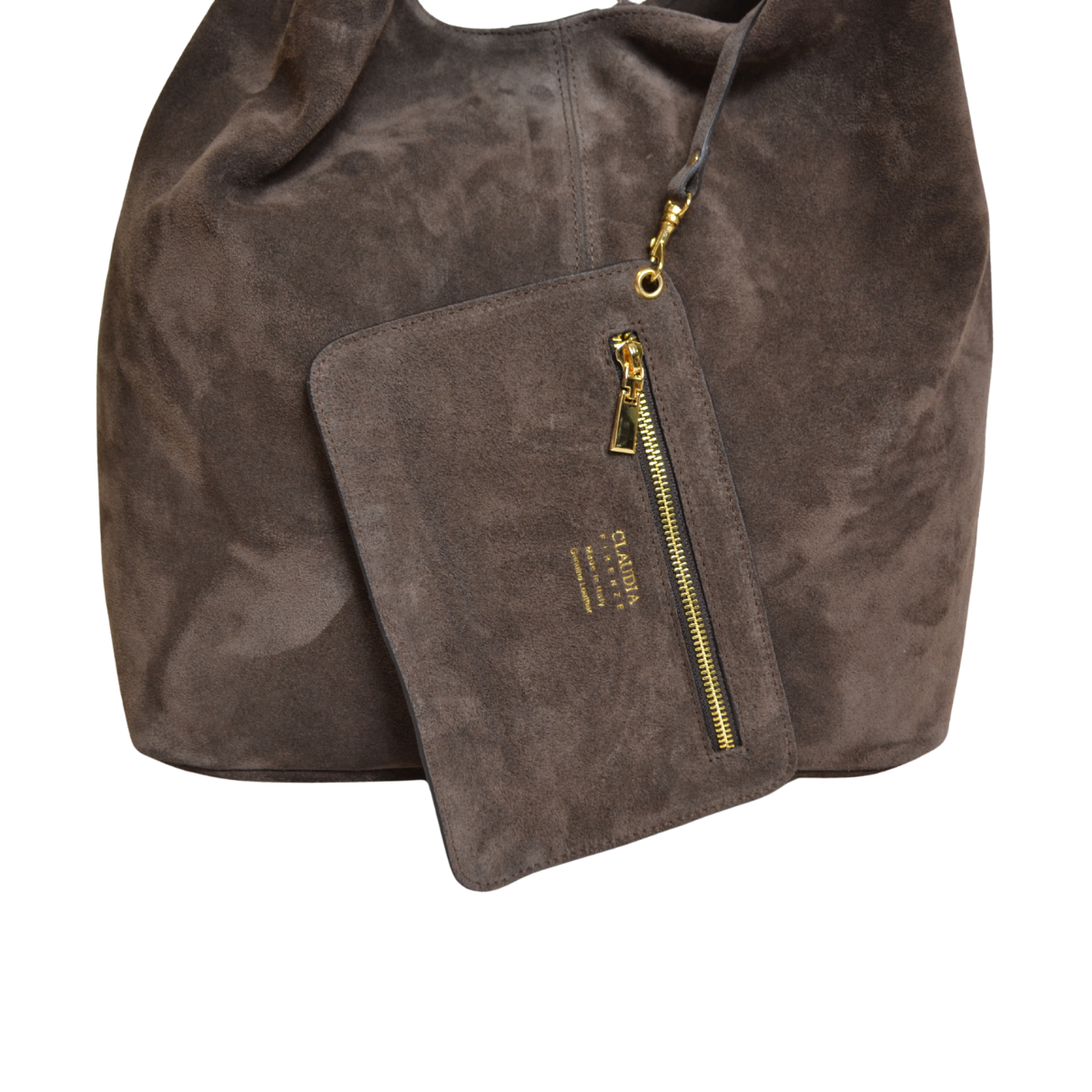 Dolores - Borchie Camoscio Castagno