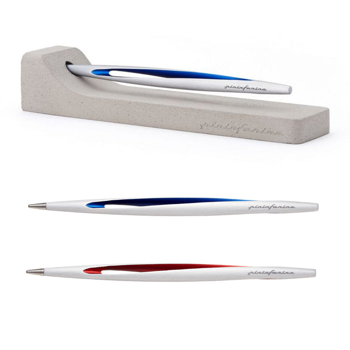 Pininfarina Aero Ethergraf – Inkless Stylus with Raw Concrete Desk Stand