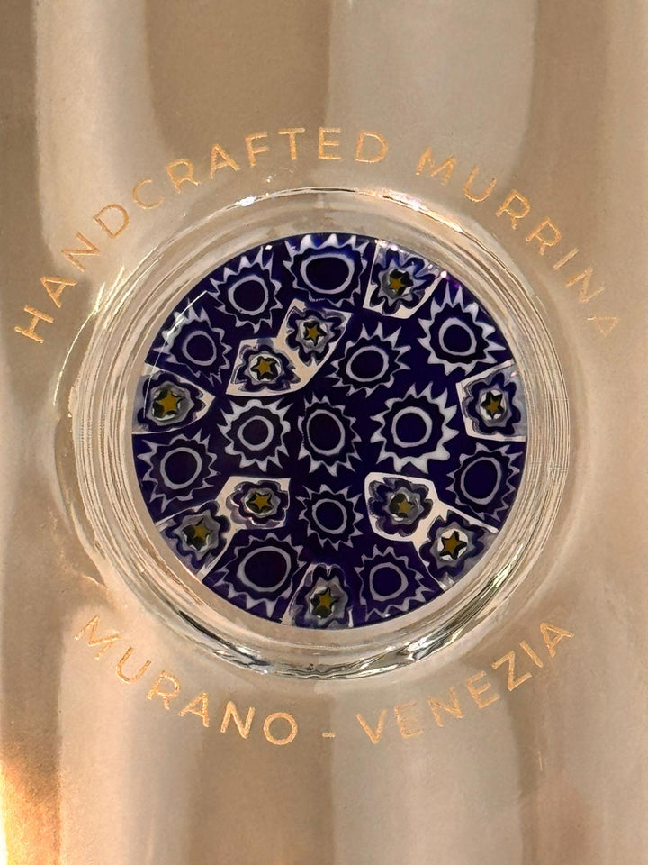 Glass Bottle with Murano Glass Medallion - Ramadan Kareem