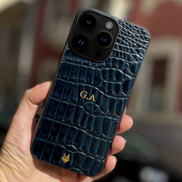 Cover in vera pelle di Coccodrillo iPhone MagSafe 17/16/15/14/13/12