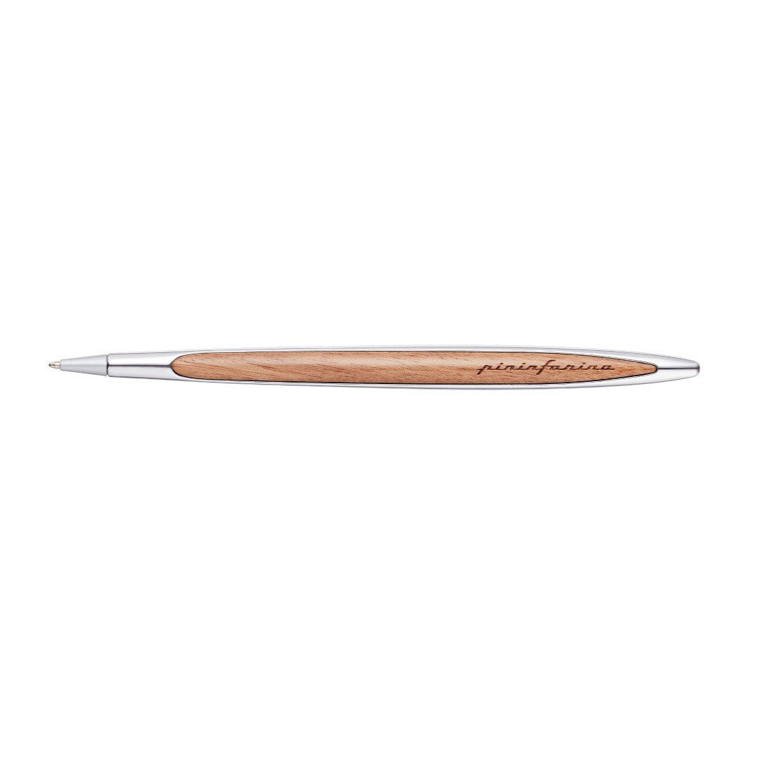 Pininfarina Cambiano Classic Ink - Ballpoint Pen with Solid Wood Desk Stand
