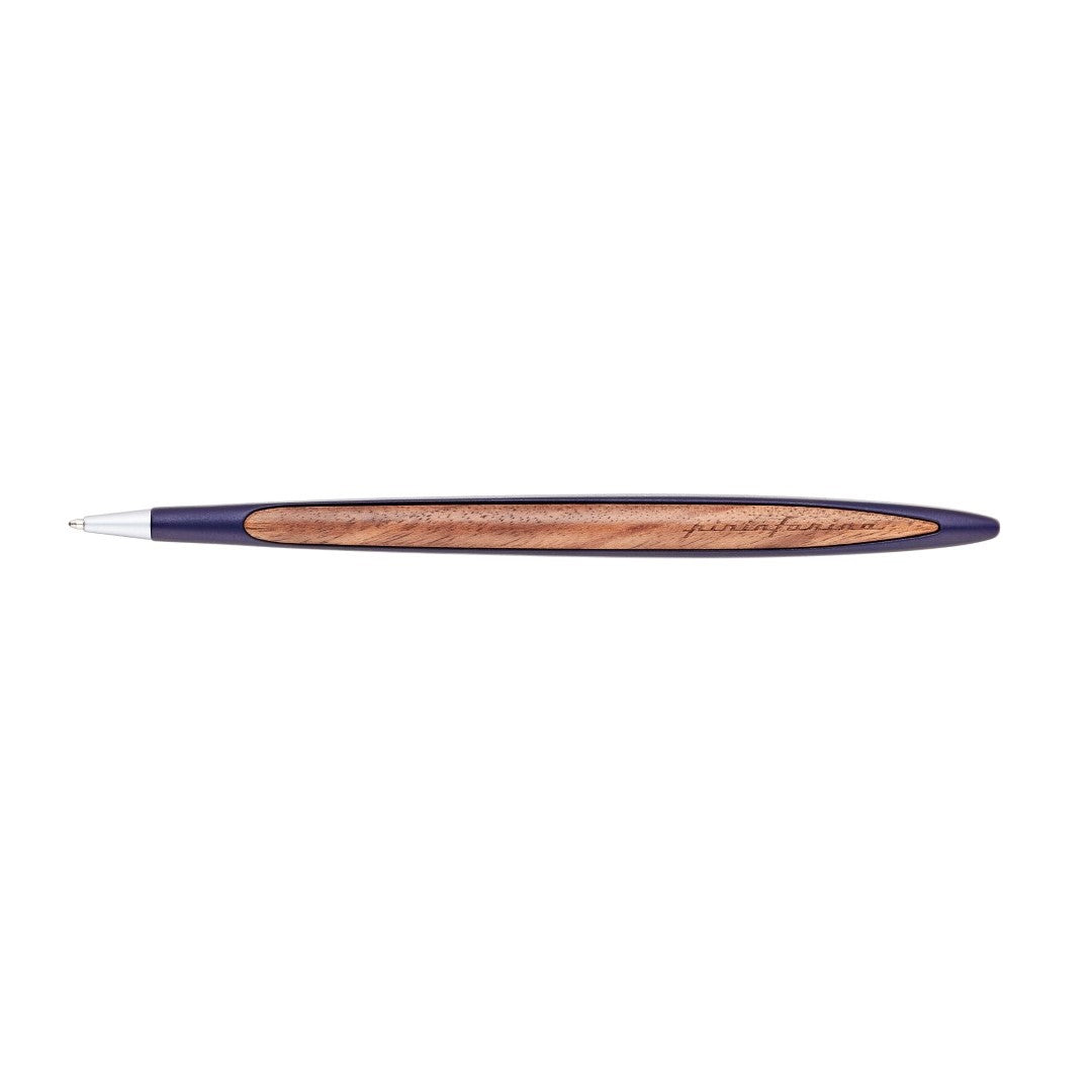 Pininfarina Cambiano Classic Ink - Ballpoint Pen with Solid Wood Desk Stand