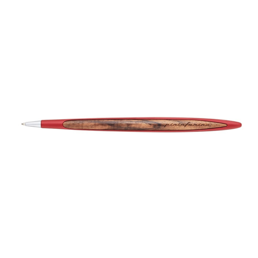Pininfarina Cambiano Classic Ink - Ballpoint Pen with Solid Wood Desk Stand