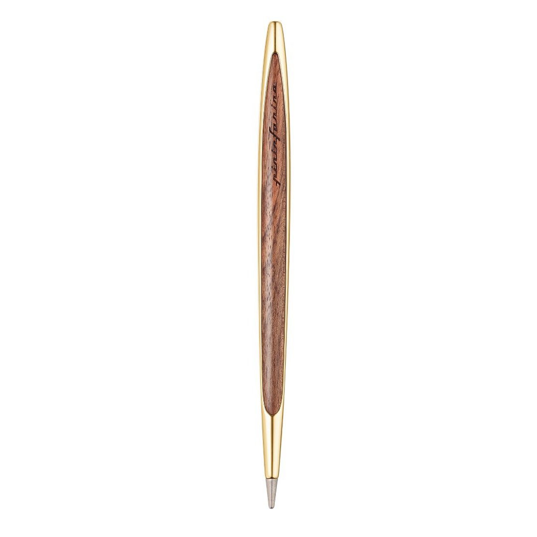 Pininfarina Cambiano Luxury Ethergraf – Stylus  with Ethergraf® Metal Alloy Tip and Solid Wood Desk Stand