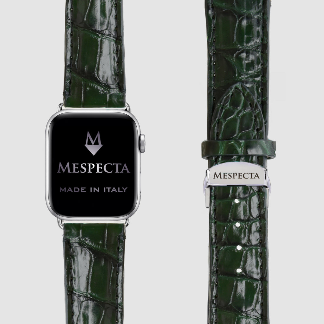 Cinturino Apple Watch in Pelle di Coccodrillo – Personalizzabile (Ultra, Serie 4–10, SE)