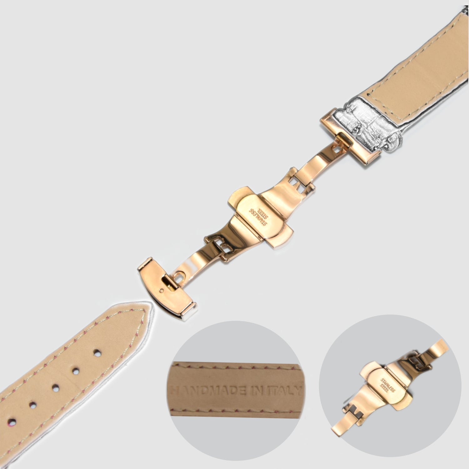 Cinturino Apple Watch Personalizzabile in Pelle di Coccodrillo Lilla – Personalizzabile (Ultra, Serie 4–10, SE)Ultra 2, Ultra, 10, 9, 8, 7, 6, 5, 4, SE  in vera pelle di Coccodrillo Lilla