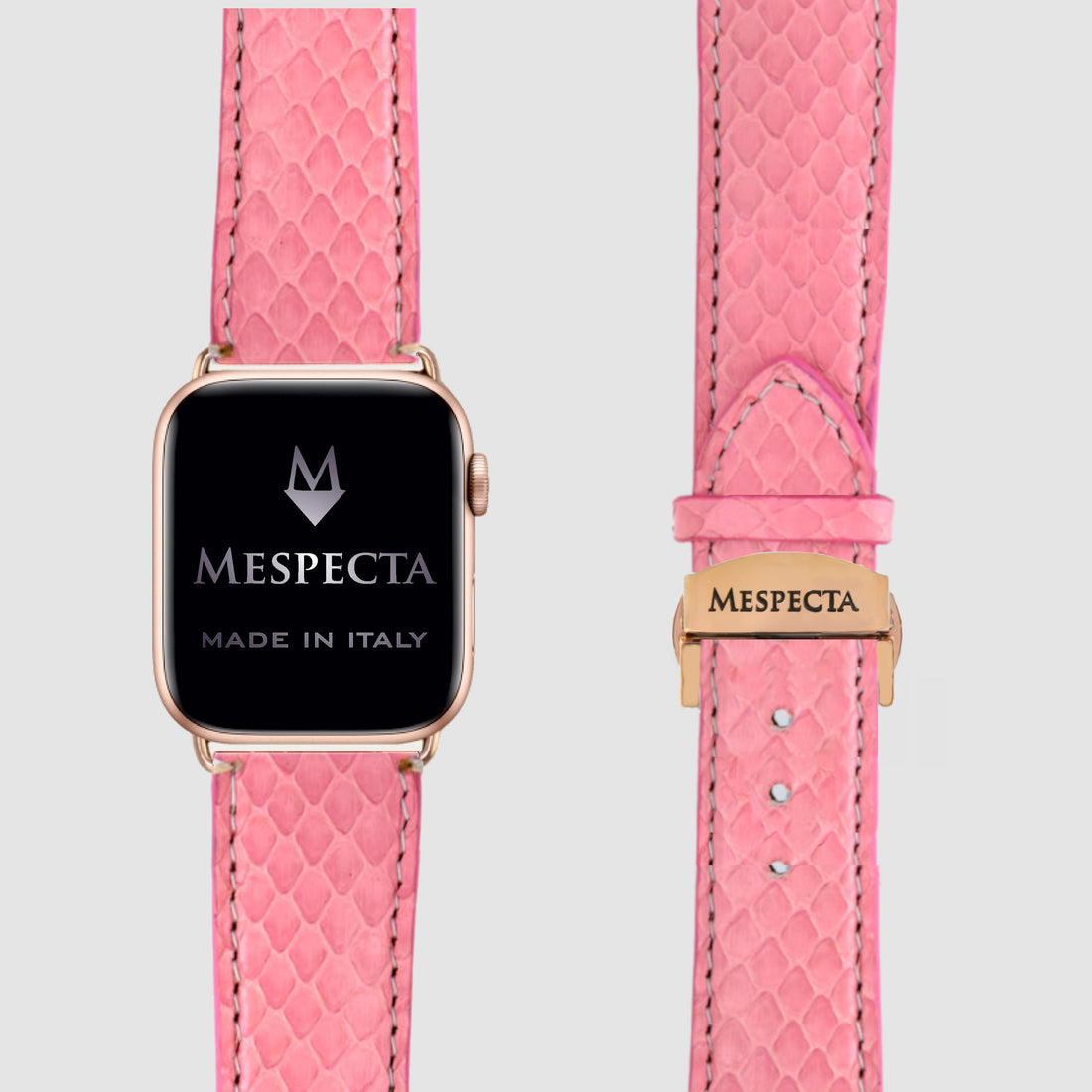 Cinturino Apple Watch in Pelle di Pitone Personalizzabile (Ultra, Serie 4–10, SE)