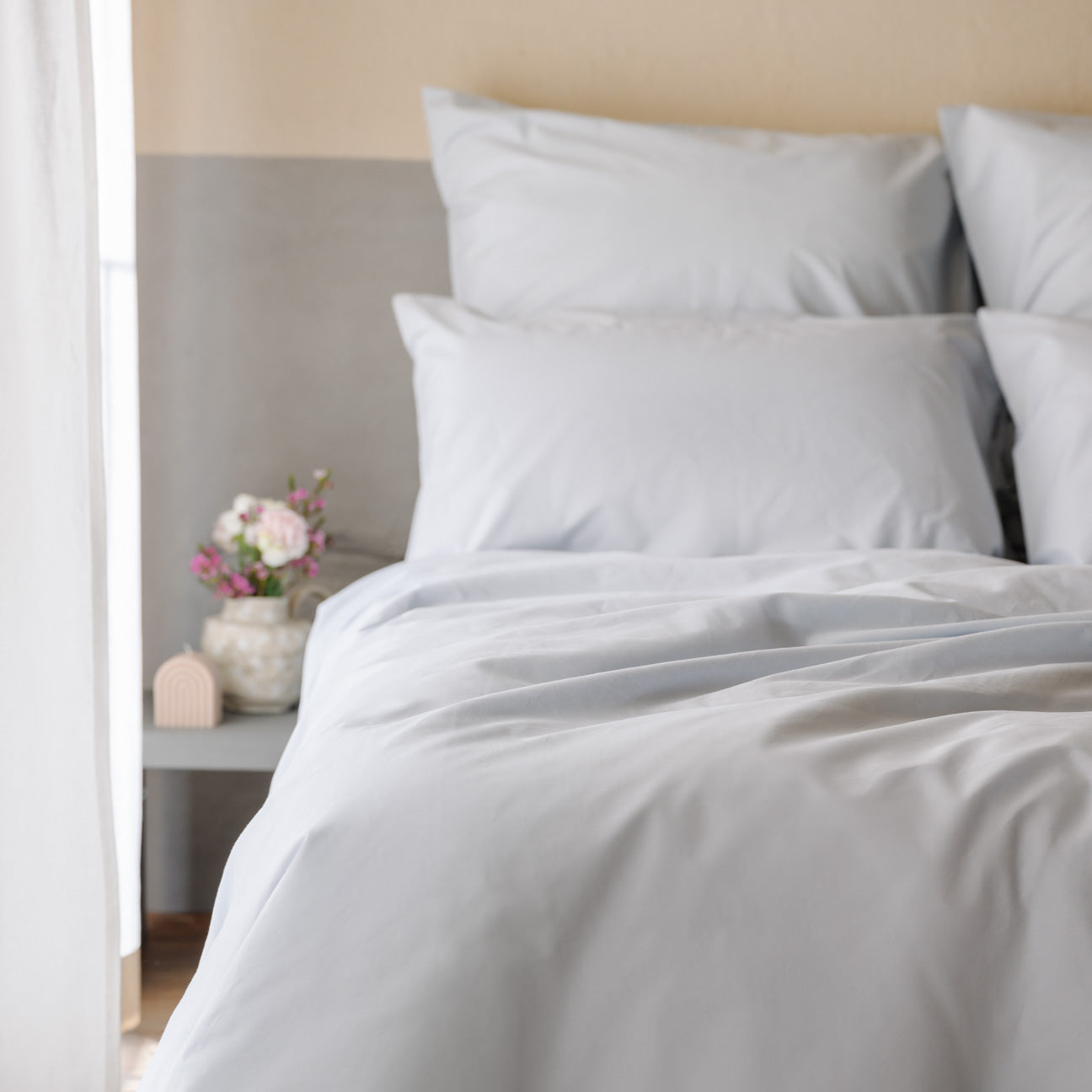 Percale Duvet Cover with Zip DACH