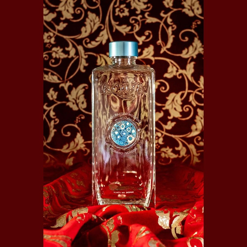 Bottle Decorated glass with Murano Murrine – Azzurra