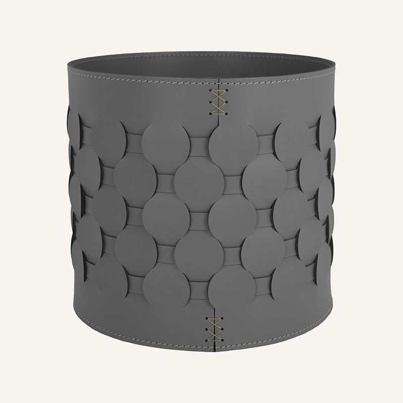 Indoor Portavaso for in Rigenerato of Woven leather THANASIS