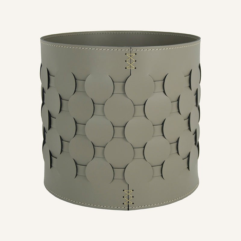 Indoor Portavaso for in Rigenerato of Woven leather THANASIS