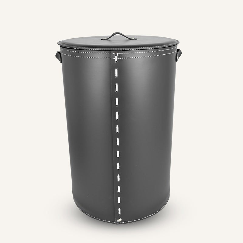 Lussuoso leather Laundry Hamper ROBERTA