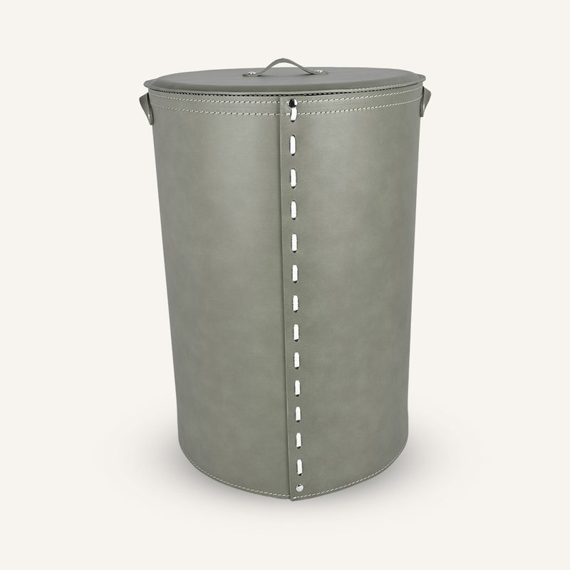 Lussuoso leather Laundry Hamper ROBERTA
