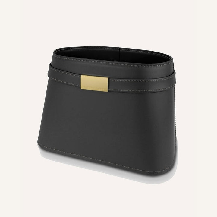 Lussuoso leather Magazine Rack CLOTIDIE – Black