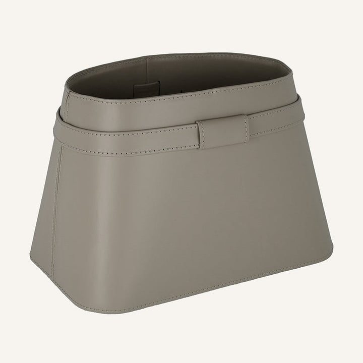 Lussuoso leather Magazine Rack CLOTIDIE – Gray Chiaro