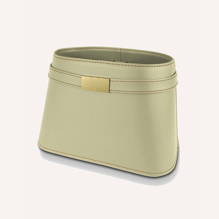 Lussuoso leather Magazine Rack CLOTIDIE – Oatmeal