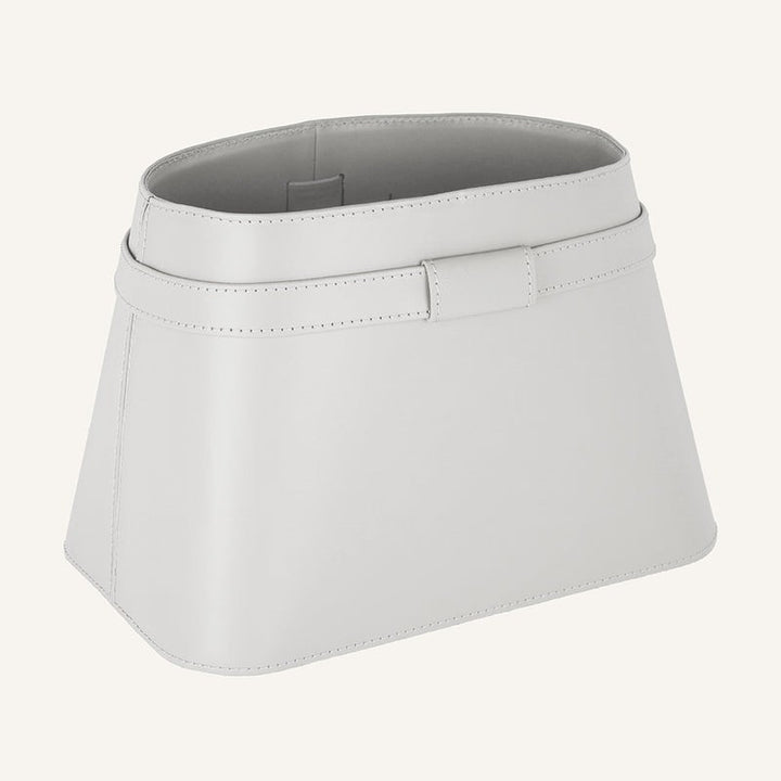 Lussuoso leather Magazine Rack CLOTIDIE – White