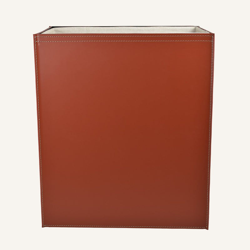 Rectangular Lundra in Regenerated leather Laundry Hamper