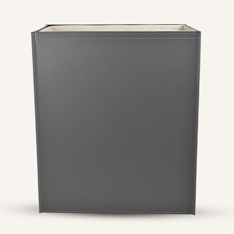 Rectangular Lundra in Regenerated leather Laundry Hamper