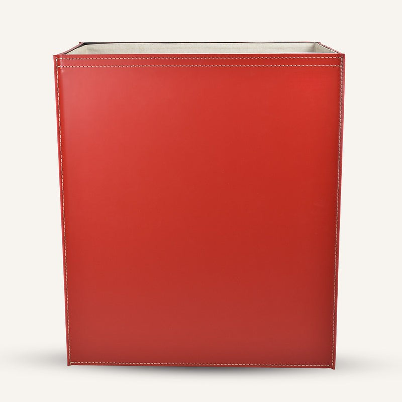 Rectangular Lundra in Regenerated leather Laundry Hamper