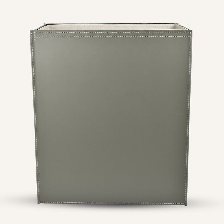 Rectangular Lundra in Regenerated leather Laundry Hamper