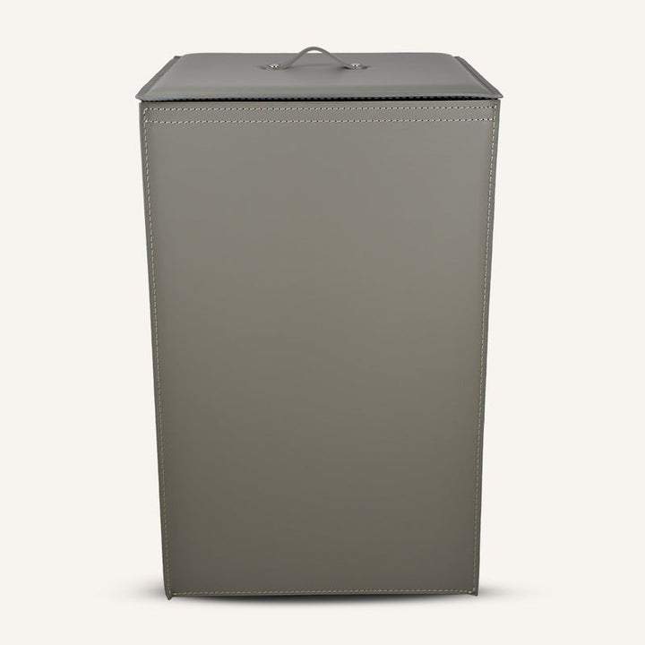 Square leather Laundry Hamper DAVID