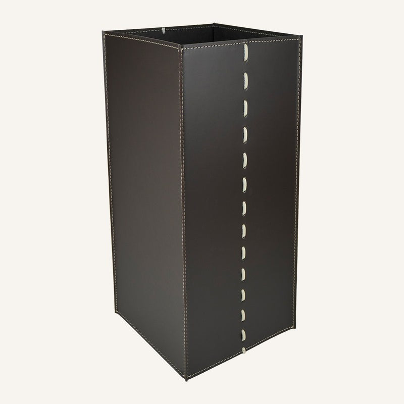 Square leather Umbrella Stand SOFIA